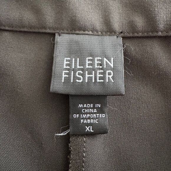 Eileen Fisher Straight Leg Pants XL Dark Green - Picture 5 of 6
